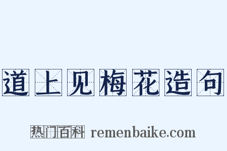 道上见梅花造句是什么意思的图片